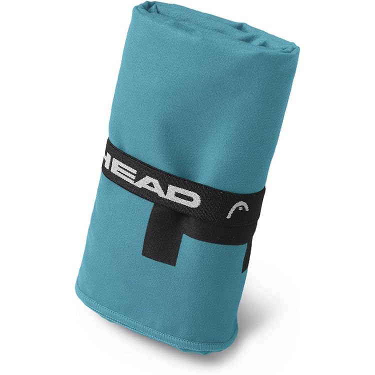 Head Active badjas voor dames en heren, met capuchon en zakken, lichte badjas van microvezel, sneldrogend, zacht, absorberend en ruimtebesparend, maat S, octane blue, Octane Blauw, S
