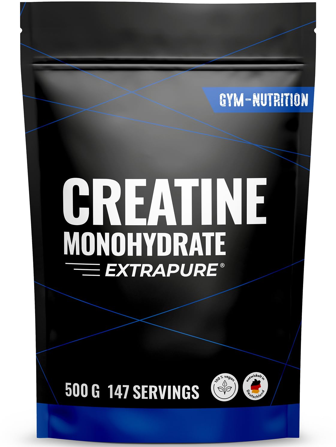 Creatine Monohydraat Poeder 500g - Creatine Monohydraat in gemicroniseerde kwaliteit 100% vegan - Laborgecontroleerd