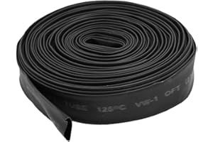 UXCELL sourcing map Gaine Thermorétractable 10mm Dia. Chaleur Tube rapport 2:1 7m Noir