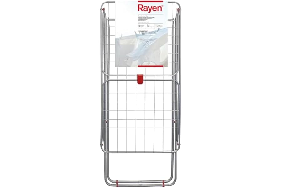 Rayen | Tendedero con alas | Superficie de tendido de 19 m | Sistema de bloqueo de alas | Tendedero plegable y antideslizante