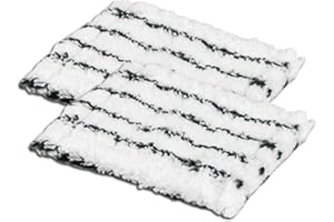 Maximex Microfaser-Ersatzbezug für Teleskop Bad- & Fliesen-Wischer Profi 2er Set, 12 x 16 cm, aus 100% Polyester, waschbar be