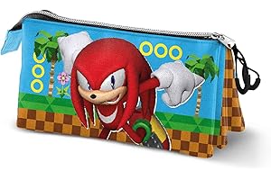 Sonic The Hedgehog - Sega Estuche Portatodo Triple Sonic The Hedgehog - Sega Estuche Portatodo Triple, Talla única