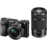 Sony Alpha a6000 Mirrorless Digital Camera w/ 16-50mm and 55-210mm Power Zoom Lenses