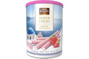 Feiny Biscuits Waferpinnar våffelrullar jordgubbssmak 400 g