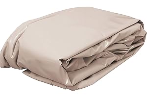 Summer Fun Poolfolie Ersatzfolie Achtformbecken 470x300x120cm - Dicke 0,4mm - Einhängebiese - Sand