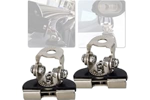 PICAA 2PCS LED Work Light Bar Mounting Brackets,Universal Adjustable Hood Mounting Bracket Piller Bar Pods Clamp Mounting Bracket Stainless Steel Off Road