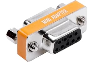 ISTARCOMPUTER Adaptateur Null Modem DB9 Femelle-Femelle : Connecteur Série pour Transfert Configuration et Dépannage Direct