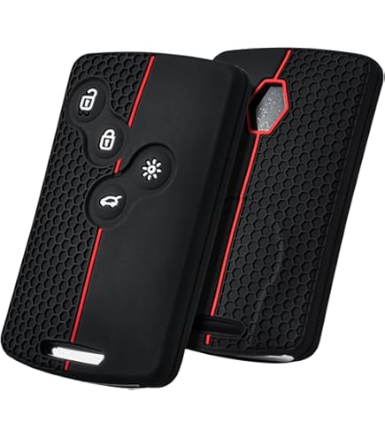 OATSBASF Autoschlüssel Hülle Für Renault - Silikon Schutzcover Für Clio, Megane, Captur Modelle