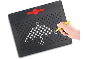 ‎ALEENFOON ALEENFOON Magnetisches Zeichenbrett für Kinder ab 3 Jahren, Reißbrett Magnetisch Schreibtafel Zeichentafel Zaubertafel Abwischbar Schreiben Pädagogisches Spielzeug (Groß, Schwarz)