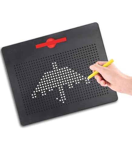 Faccito 3Pcs Magnetic Drawing Board Steel Ball Doodle Board with Pen Magnetic Drawing Pad for Children Tablet Painting Writing Educational Gifts, 3 Colors