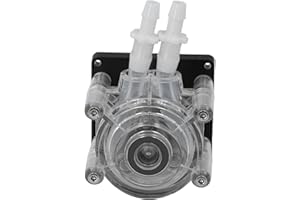 SPACNANA Selbstansaugender DC-Untersetzungsmotor für Peristaltikpumpen, 3000 Ml/min Peristaltikpumpenmotor mit Hohem Durchfluss, Ganzmetall-DC-Untersetzungsmotor, Siruppumpen