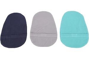 Ostomiväska täcker 3-pack tvättbara avtagbara dammsäkra blandade färger skyddande ostomi påse foder för män kvinnor ileostomi urostomi