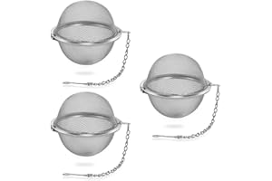 ZZHBOO 3 Piezas Bolas Infusor Bolas de Infusor de Colador de Té Filtro Te Acero Inoxidable Bolas Infusoras para el Té Filtros para el Té Para Filtrar Té Suelto y Especias