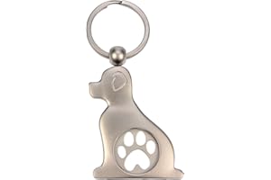 Blue Bug Gifts Portachiavi con gettone per Carrello della Spesa Cane con tracca