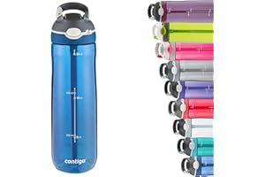 Contigo Ashland Autospout Bouteille d'Eau, Grande Gourde avec Paille Rabattable sans BPA, Gourde de Sport Antifuite, pour l'office, le Cyclisme ou la Randonnée