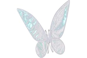 YONGIAGA Ailes de Fee Ailes de Fée Adulte d'ange pour Enfant Fille Ailes de Papillon Ange Fairy Wings Adult Deguisement Fee Femme Aile de Fée pour Halloween Anniversaire Thème Fête, avec Bandoulière Élastique