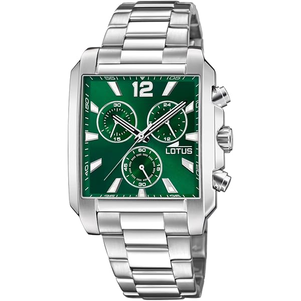 Lotus-Orologio da uomo al quarzo con Display analogico e cinturino in pelle, colore