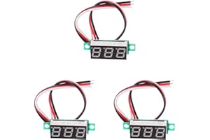 OSALADI Digitales Led Amperemeter Dc 4-30V 0-10A Spannungsanzeige Messgerät Mit 19 Cm Kabel Für Auto Und Motorrad Strommessung