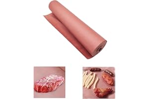 XOCOME Butcher Paper Pink, Original Butcher Paper, for Grill,BBQ,Smoker, Fish Meat, Perfect Cooking of Juicy(42cm×15 metre roll)