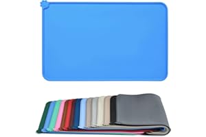 AUDWUD Silicone Waterproof Dog and Cat Pet Feeding Mat, Non-slip Pet Bowl Mat, Pet Feeding Mat