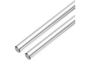 QUARKZMAN Linjära rörelser, 2 st 8 mm x 150 mm (0,31 tum x 5,91 tum) Solid förkromat härdat stål linjär skena axelstång för C