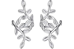 ChicSilver Srebro wysokiej próby S925 ucho mankiet helix chrząstka klips na kolczyki bez przekłuwania zestaw kolczyków dla kobiet pasują do wrażliwych uszu (z pudełkiem prezentowym)