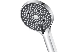 YEAUPE Pommeau de douche haute pression – Pommeau Douche anti calcaire avec 6 modes, Pommeau de douche économie d'eau, Chromés