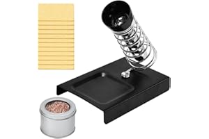 Uhetlet Support Pour Fer À Souder, Support Pour Fer À Souder Avec Éponge De Nettoyage Stable Et Sûre Design Peu Encombrant Et Fonctionnel Pour Tous Les Travaux De Soudage