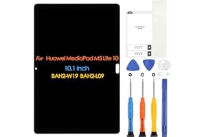 ARSSLY LCD Display for Huawei MediaPad M5 Lite 10 Screen Replacement BAH2-W19 BAH2-L09 10.1 Inch LCD Screen Touch Digitizer Glass Panel Full Assembly with Repair Tools