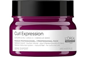 L'Oréal Professionnel | Reichhaltige, feuchtigkeitsspendende Maske für lockiges, lockiges und krauses Haar, Curl Expression, Serie Expert, 250 ml