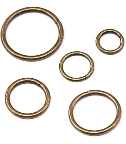 QIUTIMIY 15 stuks Trigger Spring O-ring Metalen Ronde Karabijnhaak Clip Snap voor Handtas Maken, Sleutelhangers Gesp, Tassen, Portemonnees (Gunmetal, 38mm