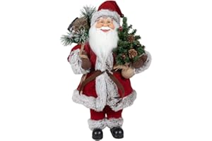 Christmas Paradise stehender Weihnachtsmann Hanko Rot 45cm Deko-Figur Santa Nikolaus