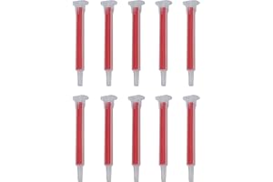 Miko® Mischerdüsen, 1:1 Mischdüse, 10er Pack, Mischerspitzen, Mixtülle, Kunststoffkleber, Mischertülle für 2K-Kleber, Klebstoffdüse, sauberes Auftragen von Klebstoffen