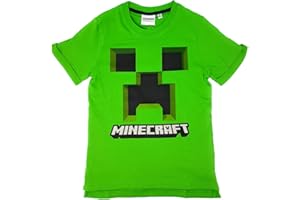 Minecraft T-Shirt Streetwear pour garçons Options| Tee-Shirt Graphique de Dessin animé | Haut décontracté à Manches Courtes et col Rond | Vêtements sur Le thème du Jeu pour Enfants