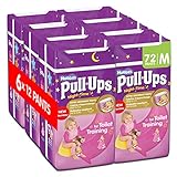 Huggies Pull Ups Nigh Time Potty Training Pants for Girls, Medium -72 Pants Total