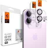 Spigen iPhone 17/16 Plus / 16 ile Uyumlu Kamera Lens Koruyucu Cam Kolay Kurulum Glas.tR EZ Fit Optik Pro (2 Adet) Purple - AG