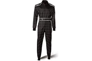 Speed Racewear Cordura Atlanta CS-2 Overall - Hochwertiger Kartoverall - schwarz/weiß