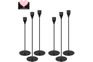 TAVADA Candelabro Set di 6 Oro Portacandele di Diverse Dimensioni24/29/33 cm per Candele Coniche,Porta Candele da Tavolo,Candeliere da Tavolo Ornamento Decorazioni per Matrimoni,Compleanni,Natale