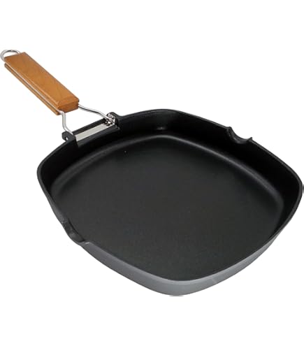 Poêle à Griller 34 x 24cm, Induction, Antiadhésive, Fonte d'Aluminium