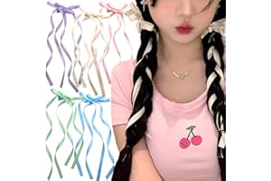 RUIYDZ 10Stück Lange Bänder Haarschleife Haarspangen Damen Schleife Haare Schleifenband Haarspange Haarschleifen Mädchen Satinband Schleifen Haarclips Hair Clip Hair Accessories Women Haarklammer Haarschmuck