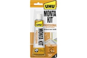 UHU Monta Kit Profesional-Adhesivo de Montaje Extrafuerte, Pegamento Fuerte Para Todo-125g