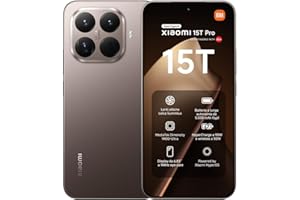 XIAOMI 15T Pro, Smartphone 12+256GB, Display Eye-care da 6,83" 144Hz, MediaTek Dimensity 9400+, Teleobiettivo Leica 5x Pro da 50MP, 5500mAh, Garanzia 2 Anni, Marrone Moka, Caricabatterie non incluso