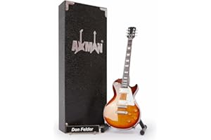 Axman Don Felder (The Eagles): Miniature Guitar Replica - Music Gifts - Handmade Ornamental 1/4 Scale - Includes a Display Box, Name Tag and Miniature Guitar Stand