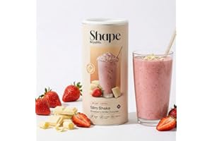 ‎SHAPE REPUBLIC SHAPE REPUBLIC Strawbery White Chocolate - Abnehm Shake - Proteinreich - Enthält 24 Vitamine & Mineralstoffe - Diät Shakes zum Abnehmen