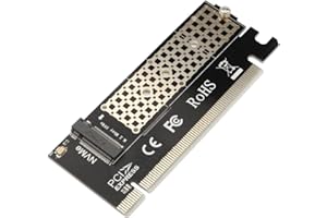 Futheda M-Key PCIe Adattatore M.2 NVME SSD a PCI Express Adattatore Scheda di Supporto PCIe X4 X8 X16 Slot, Supporto M.2 SSD 2230 2242 2260 2280