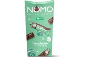 NOMO Hero Box Mint - 140g - Geschenkbox mit Schokolade - Allergenfrei - Vegan, Glutenfrei, Nussfrei - mit zertifizierter Schokolade