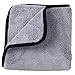 Produktbild Premium Microfaser Polier- und Trockentuch - Sehr hohe Saugkraft - Ultraschall Kante - Perfekt für Auto-Lack - Schnelle und gründliche Reinigung 40 cm x 40 cm Grau