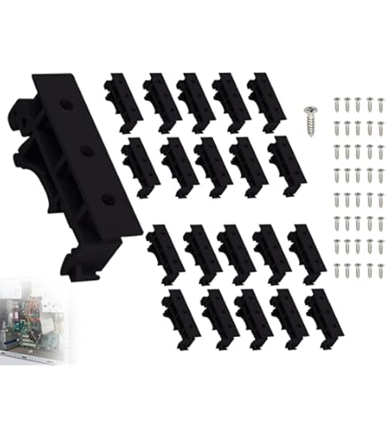 Guida DIN Kit 200x35mm - Con 12 Viti E Adattatori - Per Circuiti Stampati E Quadri Elettrici - Foto 3