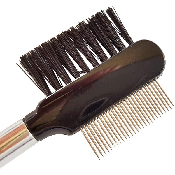 YUXIANLB Wimpernkamm-Set – 3 Stück, Metallzähne, Schwarz, Für Präzises Wimpern-Trennen
