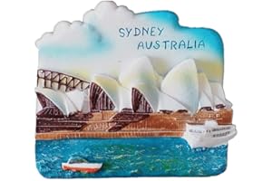 MUYU MAGNET Aimant de réfrigérateur Sydney Australie - Cadeau souvenir de voyage - Décoration de maison et de cuisine - Autocollant magnétique pour réfrigérateur Australie